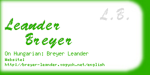 leander breyer business card